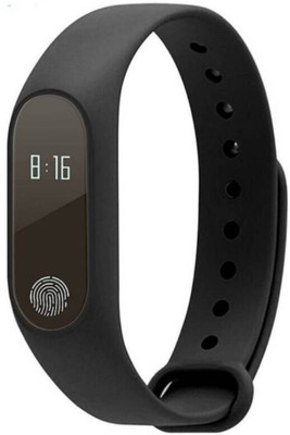

HilGar M2 Fitness Tracker Band With Heart Rate OLED Monitoring Step Counter(Black Strap, Size : Free)