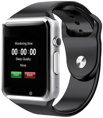 

BeatCell Bluetooth Smart Watch Compatible With All 3G , 4G Phone With Camera And Sim Card Support Silver Smartwatch(Black Strap Free Size)