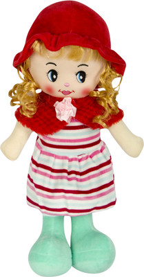 

ToynJoy Beautiful sweet Cute Red Blue Doll for Baby Girl - 40 cm(Red)