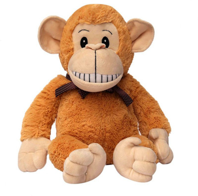 

ToynJoy Smiling Fawn Chimpanzee Monkey Soft Stuffed Toy as Special Gift for your Child - 40 cm(Fawn)