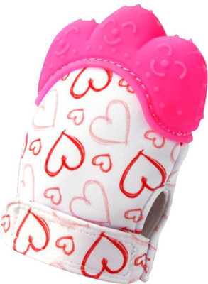 

Kraptick Teething Mitten for Infants, Baby Boys & Girls, Silicone Teething Mitt Teether Gloves BPA Free, Teething Toys, Ideal Baby Shower Gift (Single Piece) Pink Teether(Pink)