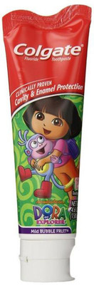 

Colgate Fluoride Toothpaste 130g (4.6oz) - Mild Bubble Fruit (Dora the Explorer) Toothpaste(130 g)