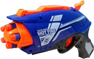 

Skywalk Kid's Manual Soft Bullet Gun with 20 Foam Bullets and Suction Darts(Multicolor)