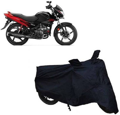 autoshell Two Wheeler Cover for Hero(Glamour FI, Black)