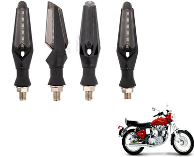MOCKHE Front, Rear LED Indicator Light for Royal Enfield Electra(White)