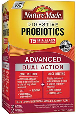 

Nature Made Digestive Probiotics Advanced 30 Day Supply Softgel, 60 Count(60 No)
