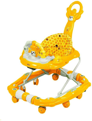Continental Musical Walker & Rocker With Parent Rod(Orange)
