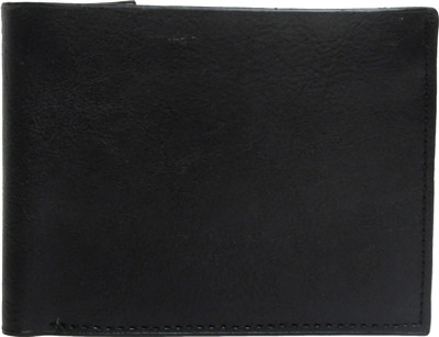 

GFW Men Formal Black Genuine Leather Wallet(5 Card Slots), Black 08