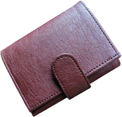 

FERRET Men Casual Brown Genuine Leather, Artificial Leather Wallet(8 Card Slots), Brown;tan