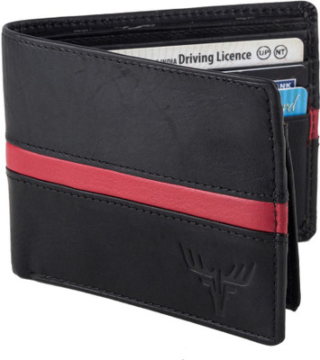 

Accezory Men Casual Black Genuine Leather Wallet(6 Card Slots)