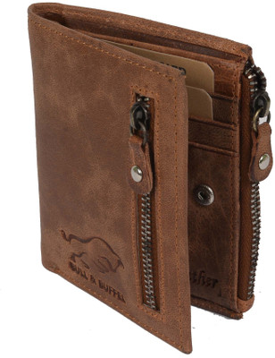 

BULL & BUFFEL Men Casual Brown Genuine Leather Wallet(5 Card Slots), Brown-05