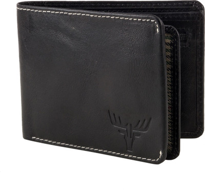 

Accezory Men Formal Black Genuine Leather Wallet(6 Card Slots)