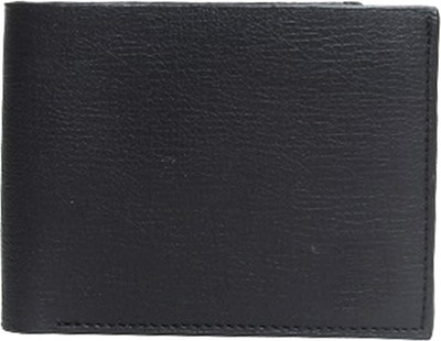 

GFW Men Casual Black Genuine Leather Wallet(5 Card Slots), Black 12
