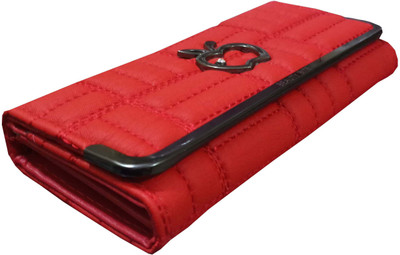 

hims Women Red Artificial Leather Wallet(8 Card Slots)