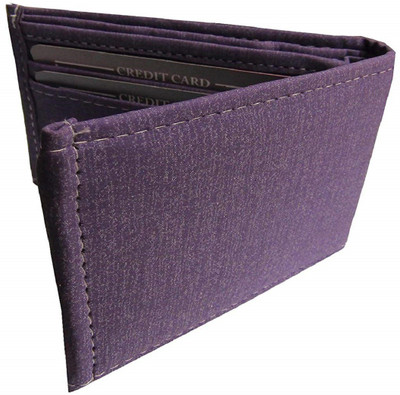 

FERRET Men Casual Purple Genuine Leather, Artificial Leather Wallet(5 Card Slots)