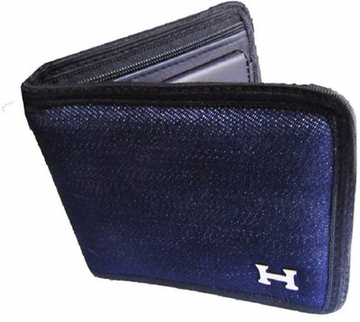 

FERRET Men Casual Blue Denim Wallet(5 Card Slots)