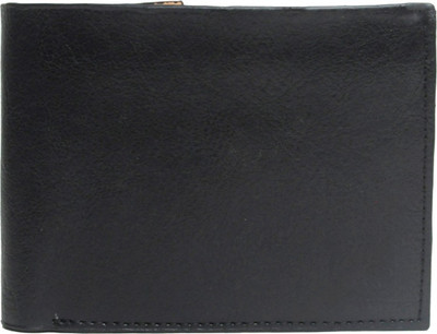 GFW Men Formal Black Genuine Leather Wallet(5 Card Slots), Black 11