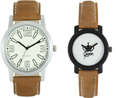 

Shocknshop LR15_209 Designer Analog Chain Strap Couple Watch - For Men & Women
