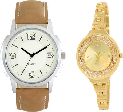 

Shocknshop LR16_224 Designer Analog Chain Strap Couple Watch - For Men & Women