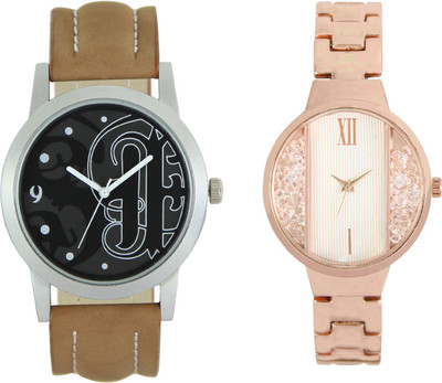 

Shocknshop LR14_217 Designer Analog Chain Strap Couple Watch - For Men & Women