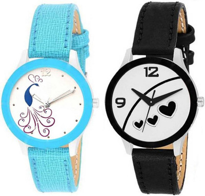 

Aaradhya Fashion New Stylist Attractive Peacock & heart Dial Print Anlong Women Watch - For Girls