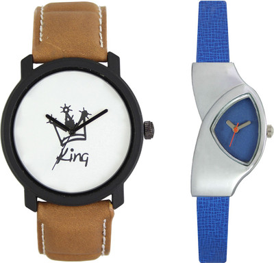 

Shocknshop LR18_208 Designer Analog Chain Strap Couple Watch - For Men & Women