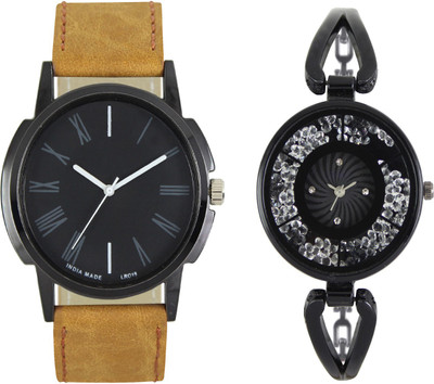 

Shocknshop LR19_211 Designer Analog Chain Strap Couple Watch - For Men & Women