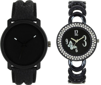 

Shocknshop LR21_201 Designer Analog Chain Strap Couple Watch - For Men & Women