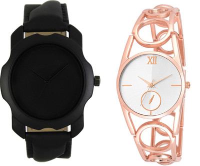 

Shocknshop LR22_213 Designer Analog Chain Strap Couple Watch - For Men & Women