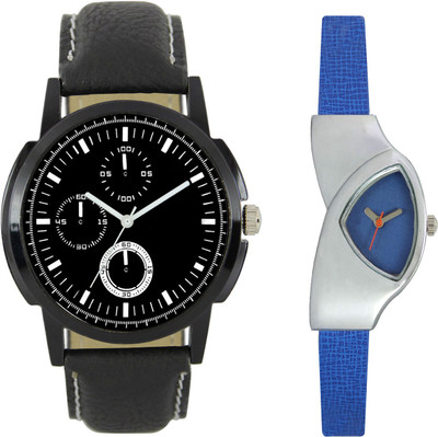 

Shocknshop LR13_208 Designer Analog Chain Strap Couple Watch - For Men & Women