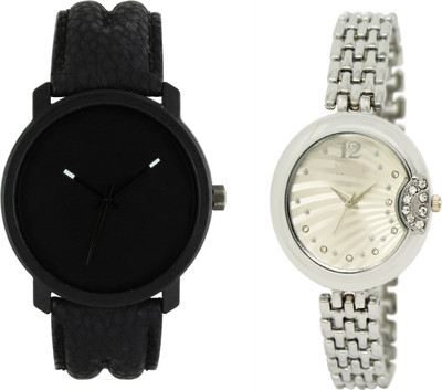 

Shocknshop LR21_227 Designer Analog Chain Strap Couple Watch - For Men & Women