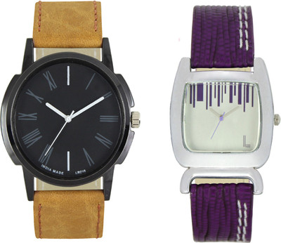 

Shocknshop LR19_207 Designer Analog Chain Strap Couple Watch - For Men & Women
