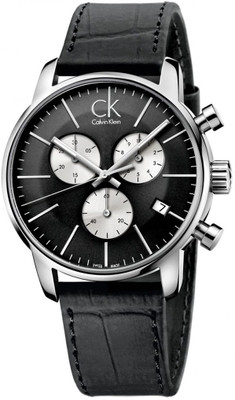 

Calvin Klein K2G271CX City Chronograph Black Dial Watch - For Men