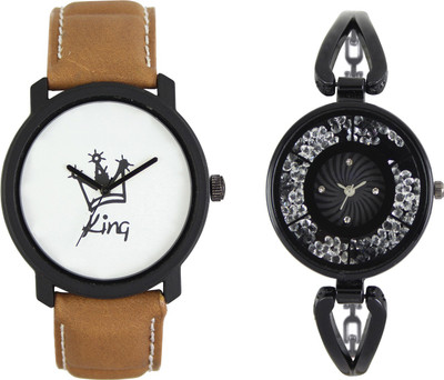 

Shocknshop LR18_211 Designer Analog Chain Strap Couple Watch - For Men & Women