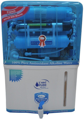 

L'eaupure leaupure16GP 12 L RO + UV + MP + MTDS Water Purifier(White)