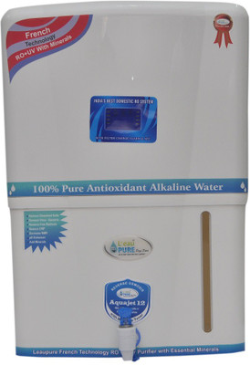 

L'eaupure Leaupure 12 stage Digital display 12 L RO + UV + MP + MTDS Water Purifier(White)