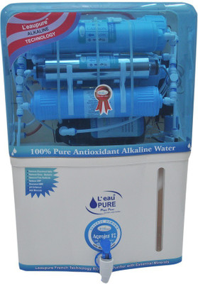 

L'eaupure Leaupure 12 stage GP model water purifier 12 L RO + UV + MP + MTDS Water Purifier(White)