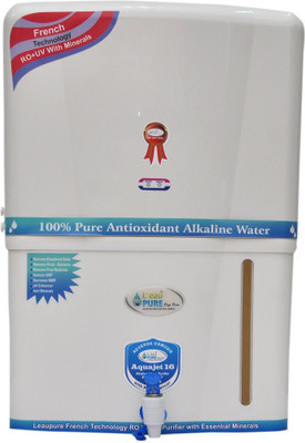

L'eaupure leaupure16led 12 L RO + UV + MP + MTDS Water Purifier(White)