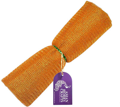 

AsianHobbyCrafts Flower Mesh Net for Bouquet Decor, Gift Wrapping, Party Hall Decor, Orange (9 Yards)