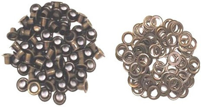 

Nimida High quality , light weight , soft and durable multipurpose Eyelet/Grommet made of Brass with washers, Colour – Antique Brown, Size Outer Dia 7 mm, Inner Dia 3 mm, Outer height 5 mm and Inner height – 4 mm.