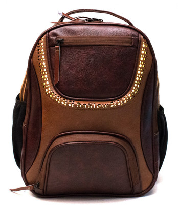 

MRH VEGAN LEATHER LED 27.5 L Laptop Backpack(Maroon, Brown), Burgundy