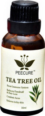 

Peecure 100% Pure Tea Tree Oil 30 ml for Skin Problem,Hair,Acne Treatment,Skin hydration,Tan removal(30 ml)