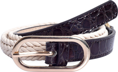 

Lino Perros Women Party White, Purple Artificial Leather Belt, Multicolor