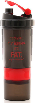 

My 60 Minutes Gym Shaker 500 ml Shaker(Pack of 1, Black)