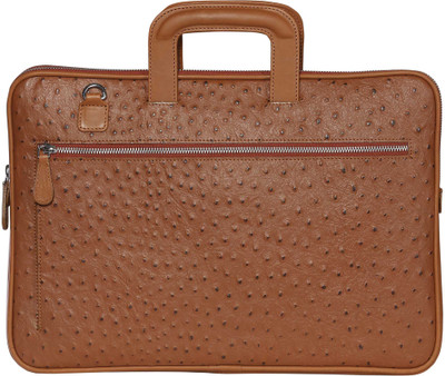 

SCHARF Genuine Leather 15.6" Laptop Sleeves Shoulder Bag Medium Briefcase - For Men & Women(TAN)
