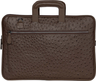 

SCHARF Genuine Leather 15.6" Laptop Sleeves Shoulder Bag Medium Briefcase - For Men & Women(BROWN)