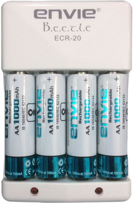 

Envie Beetle Charger ECR-20 + 4xAA 1000 Ni-Cd Battery Camera Battery Charger