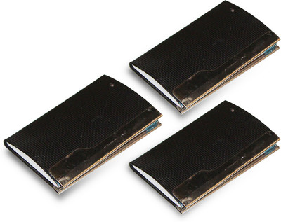 

Akshat Visiting/ Debit/Id/ Business Card 24 Card Holder(Set of 3, Silver, Black)