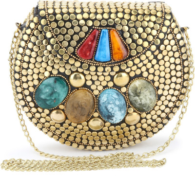 

Voila Party Gold Clutch