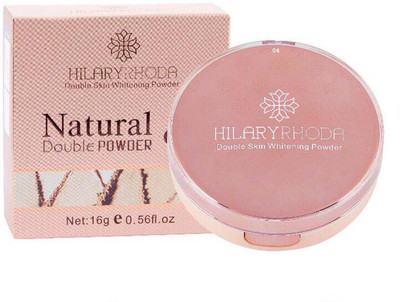

Hilary Rhoda Natural Double Powder ~ Skin Whitening Powder With Vitamin B3, SPF 26 ~ Color-04 Compact(Beige-04)